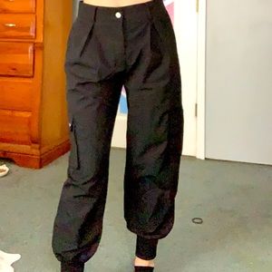 black cargo pants, shein, size small